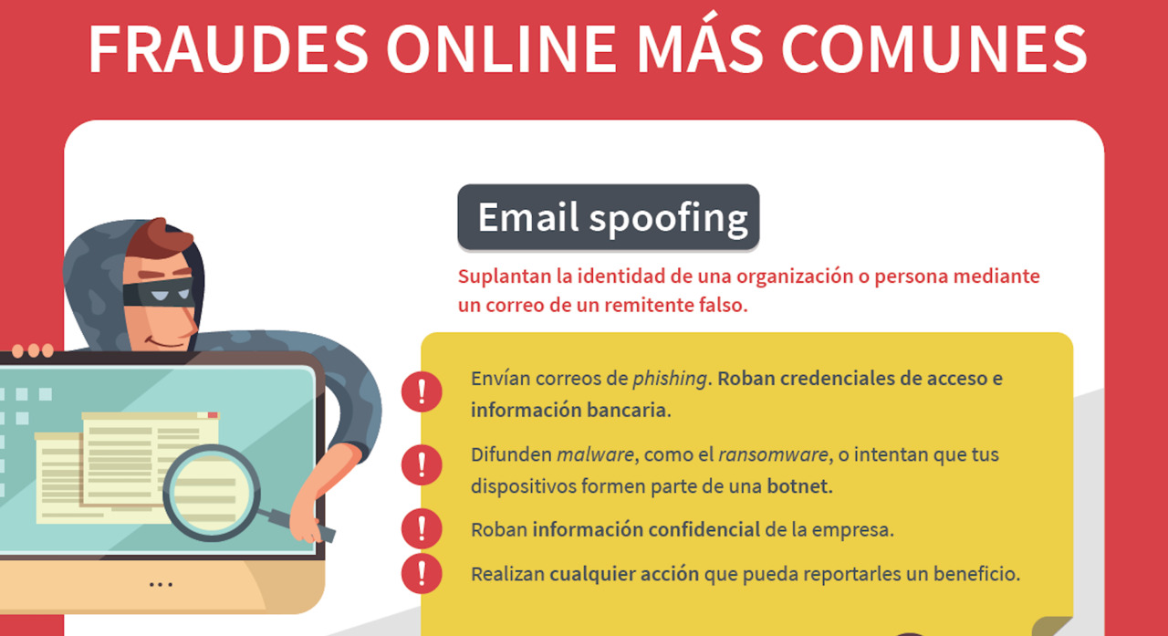 La Policía informa sobre los fraudes online más comunes en empresas